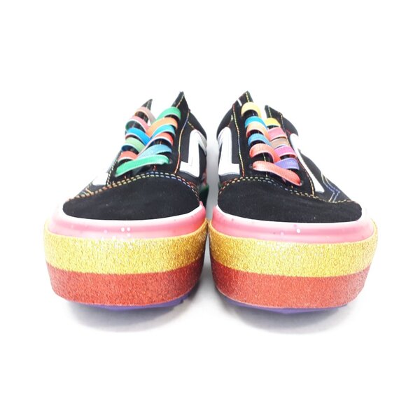 Vans Old Skool Stacked Platform Rainbow Pride Shoe Sneaker Womens Size 5 US NEW - Picture 7 of 9